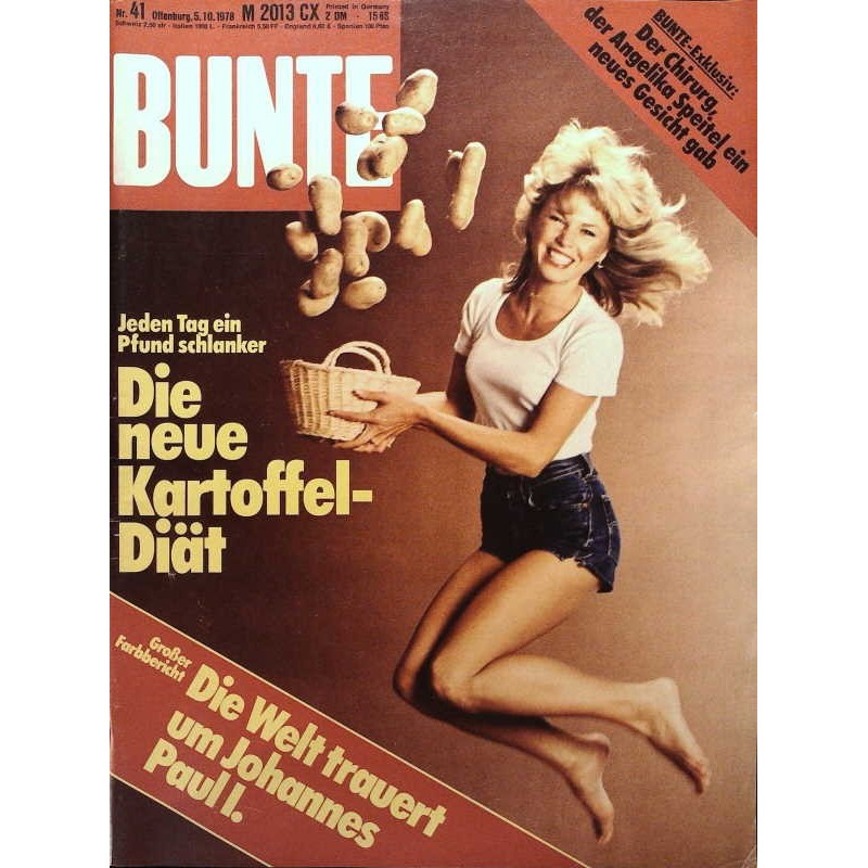 BUNTE Nr.41 / 5 Oktober 1978 - Kartoffel Diät