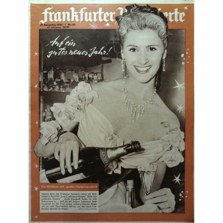 Frankfurter Illustrierte Nr.53 / 31 Dezember 1955 - Simone Bach