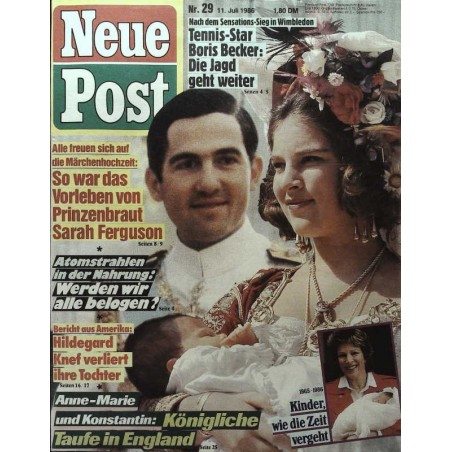 Neue Post Nr.29 / 11 Juli 1986 - Anne-Marie & Konstantin
