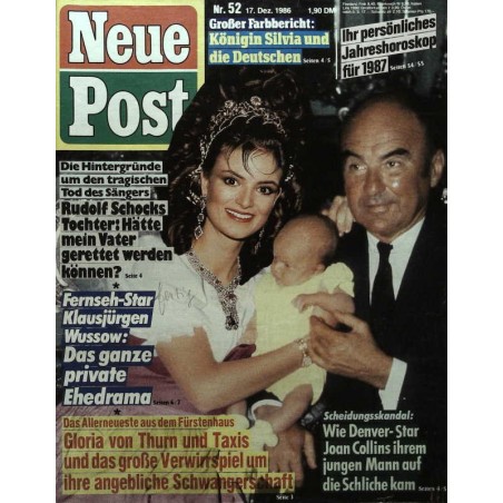 Neue Post Nr.52 / 17 Dezember 1986 - Gloria von Thurn & Taxis