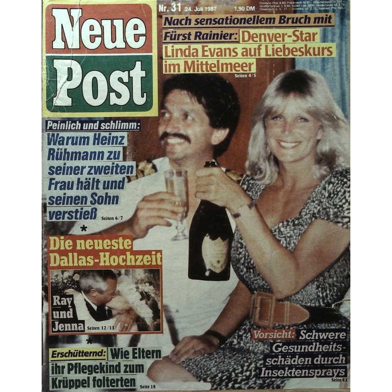 Neue Post Nr.31 / 24 Juli 1987 - Linda Evans auf Liebeskurs