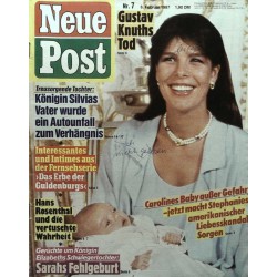 Neue Post Nr.7 / 6 Februar 1987 - Carolines Baby