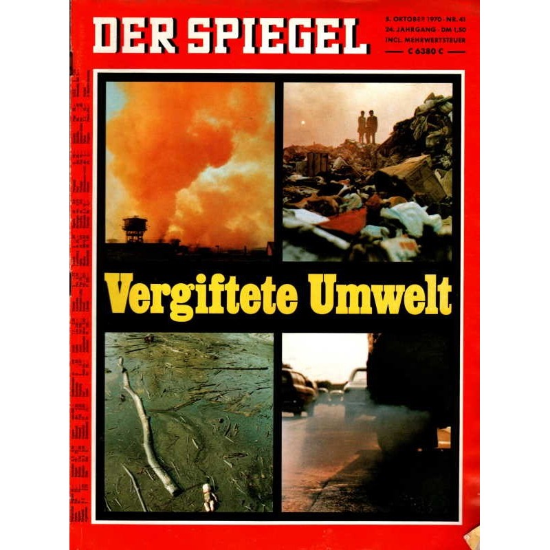 Der Spiegel Nr.41 / 5 Oktober 1970 - Vergiftete Umwelt