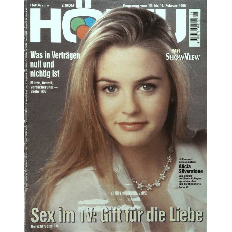 HÖRZU 6 / 10 bis 16 Februar 1996 - Alicia Silverstone