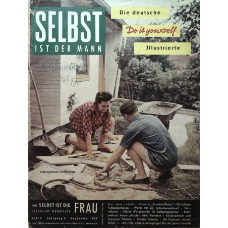 Selbst ist der Mann 9/59 Sep. 1959 - Selbstgebaute Gartenwege