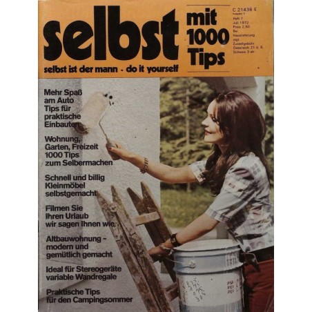 Selbst ist der Mann 7/72 Juli 1972 - Mit 1000 Tips