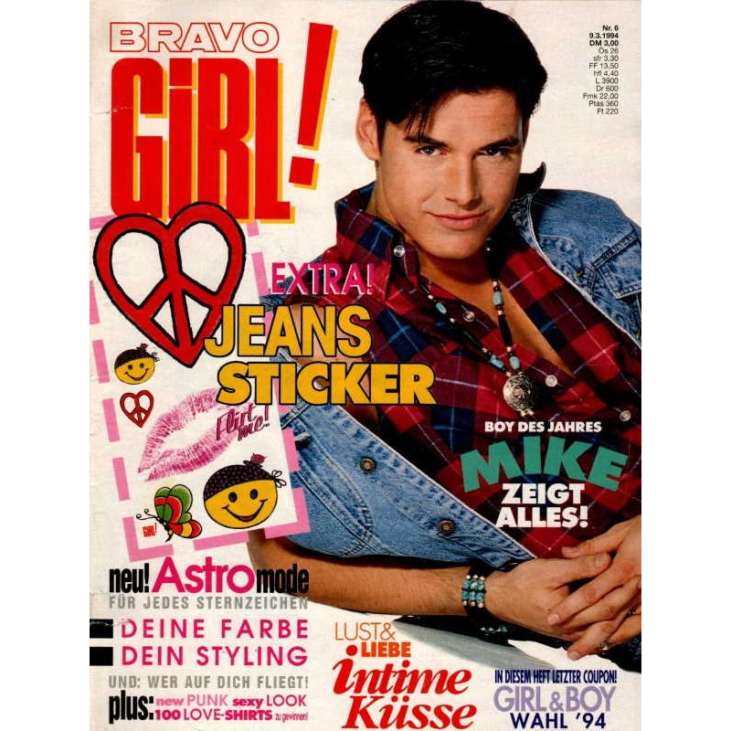 Bravo Girl Nr.6 / 9 März 1994 - Mike Boy des Jahres