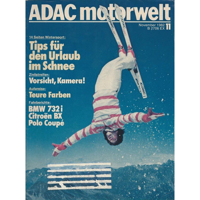 ADAC Motorwelt Heft.11 / November 1982 - Tips für den Urlaub im Schnee