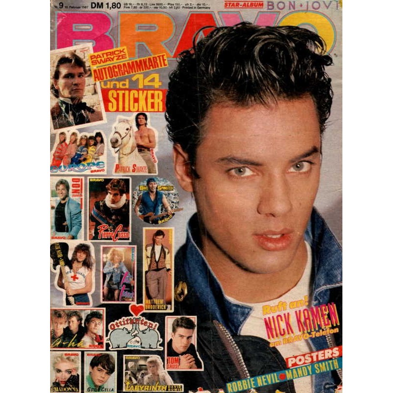 BRAVO Nr.9 / 19 Februar 1987 - Nick Kamen
