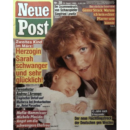 Neue Post Nr.38 / 15 September 1989 - Herzogin Sarah