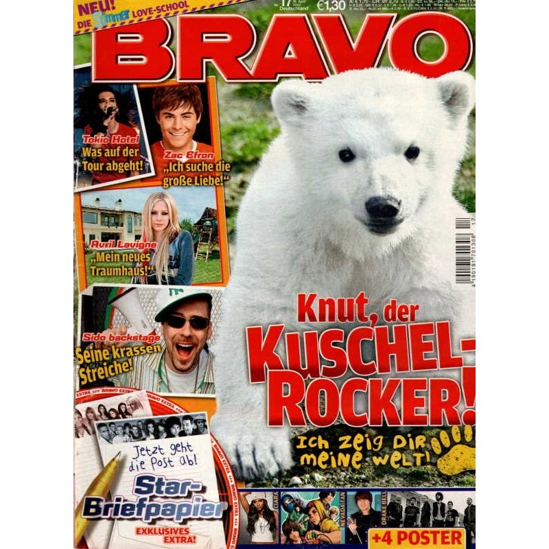 BRAVO Nr.17 / 18 April 2007 - Knut der Kuschel-Rocker!