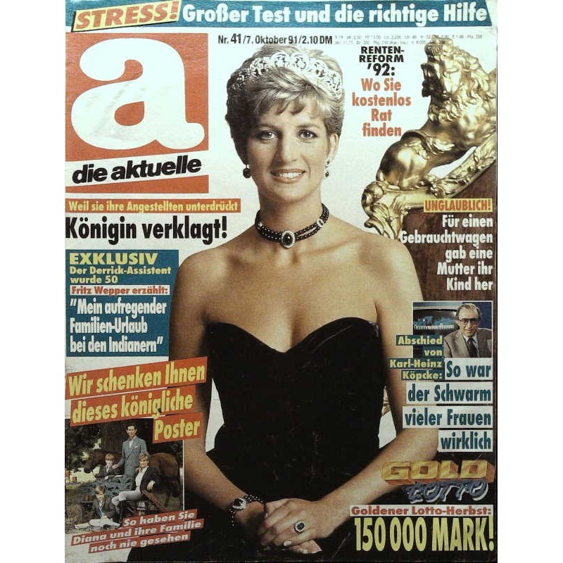 die aktuelle Nr.41 / 7 Oktober 1991 - Prinzessin Diana