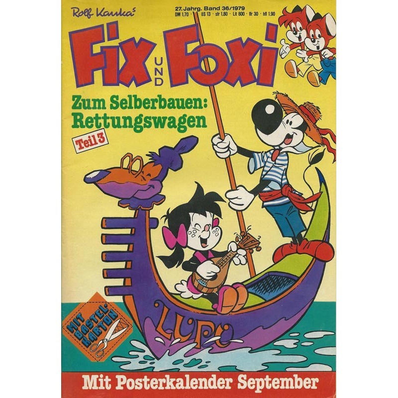 Fix und Foxi 27 Jahrg. Band 36 / 1979 - Gimmick: Rettungswagen