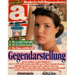 die aktuelle Nr.12 / 22 März 1993 - Caroline von Monaco