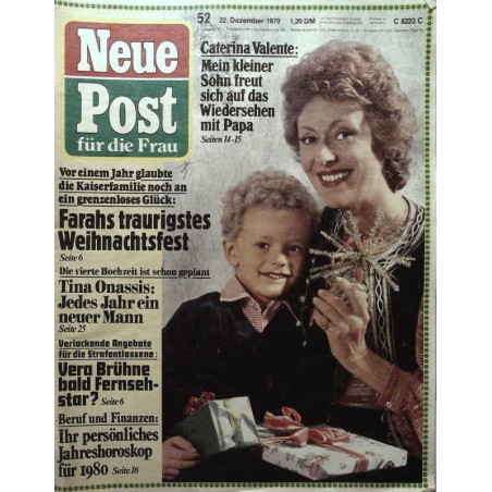 Neue Post Nr.52 / 22 Dezember 1979 - Caterina Valente