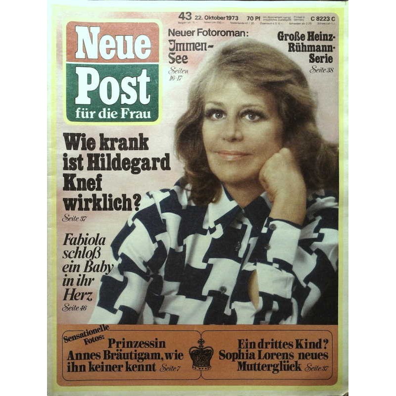 Neue Post Nr.43 / 22 Oktober 1973 - Hildegard Knef