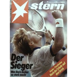 stern Heft Nr.29 / 11 Juli 1985 - Der Sieger Boris Becker