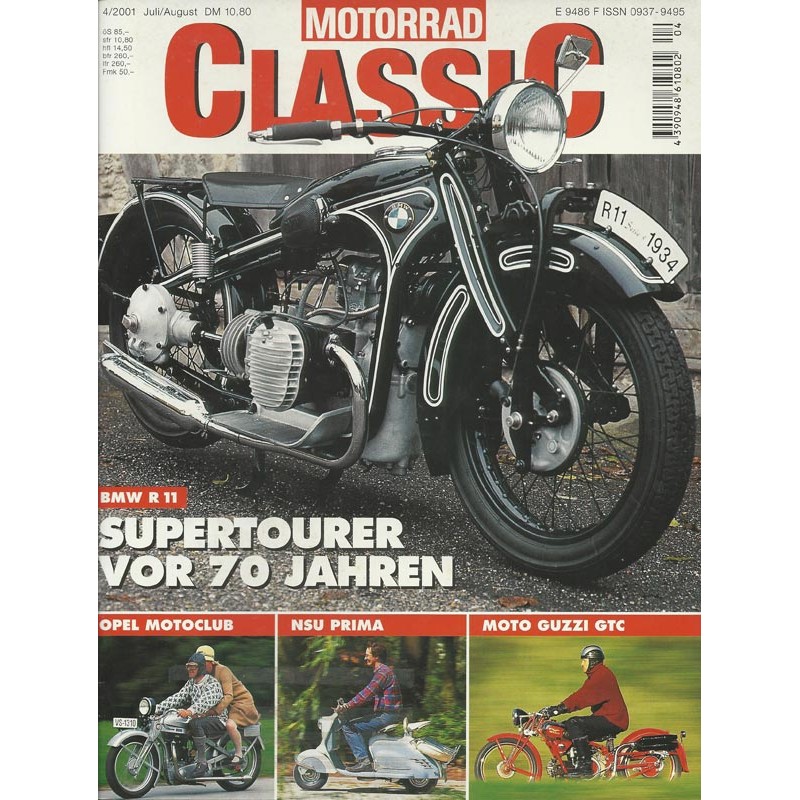 Motorrad Classic 4/01- Juli/August 2001 - BMW R 11 vor 70 Jahren