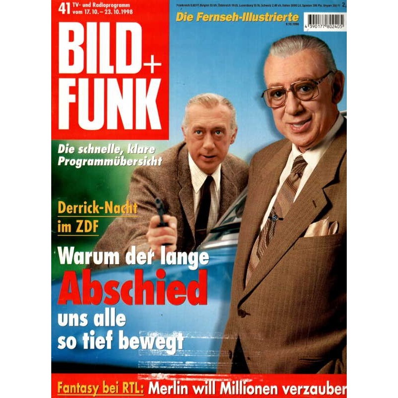 Bild und Funk Nr. 41 / 17 bis 23 Oktober 1998 - Derrick