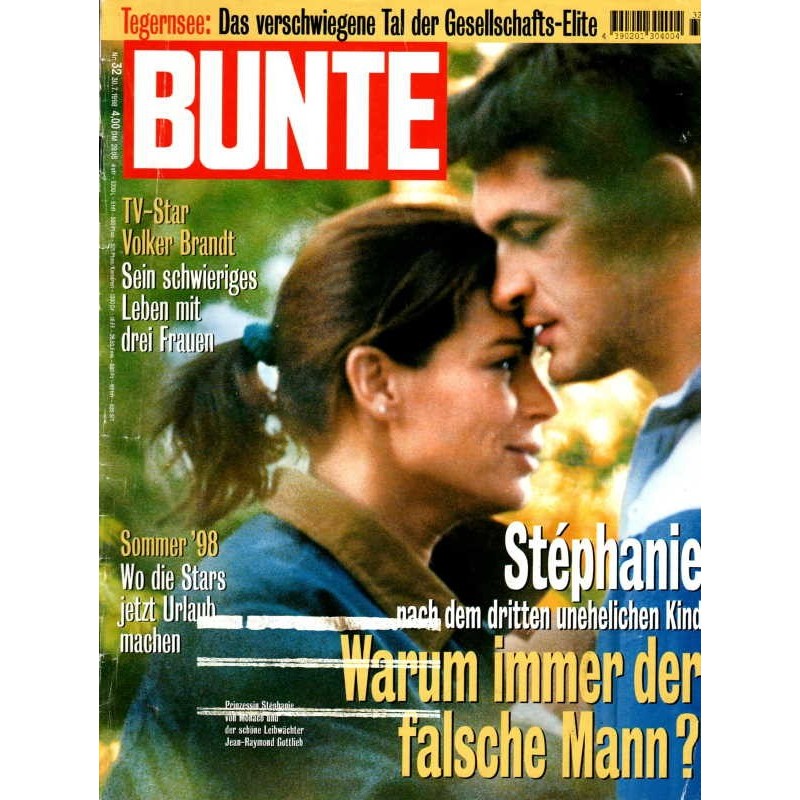 BUNTE Nr.32 / 30 Juli 1998 - Stephanie