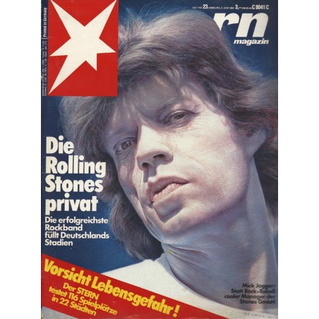 stern Heft Nr.23 / 3 Juni 1982 - Die Rolling Stones privat