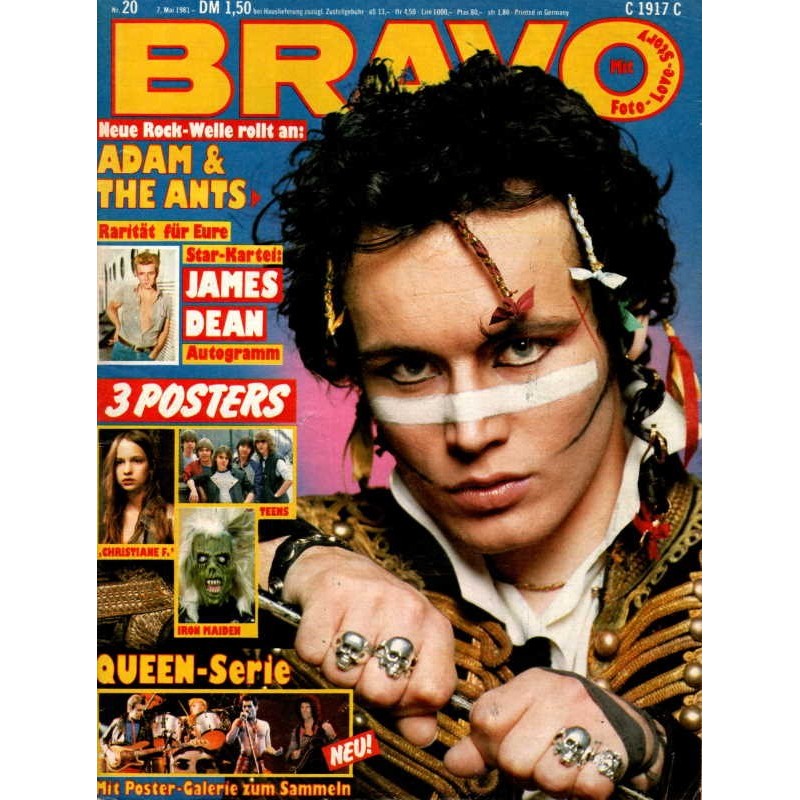 BRAVO Nr.20 / 7 Mai 1981 - Adam & The Ants