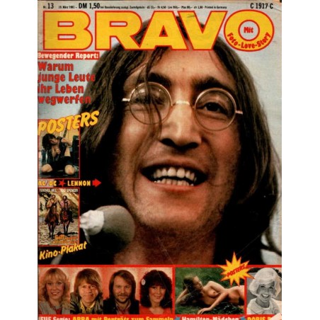 BRAVO Nr.13 / 19 März 1981 - John Lennon