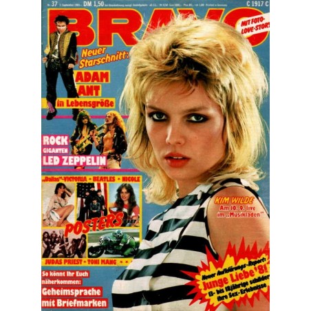 BRAVO Nr.37 / 3 September 1981 - Kim Wilde