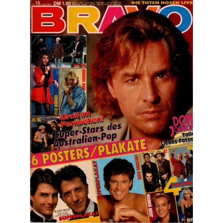 BRAVO Nr.15 / 6 April 1989 - Don Johnson Fotos