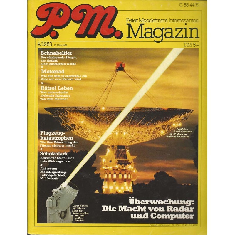 P.M. Ausgabe April 4/1983 - Überwachung: Die Macht von Radar & Computer