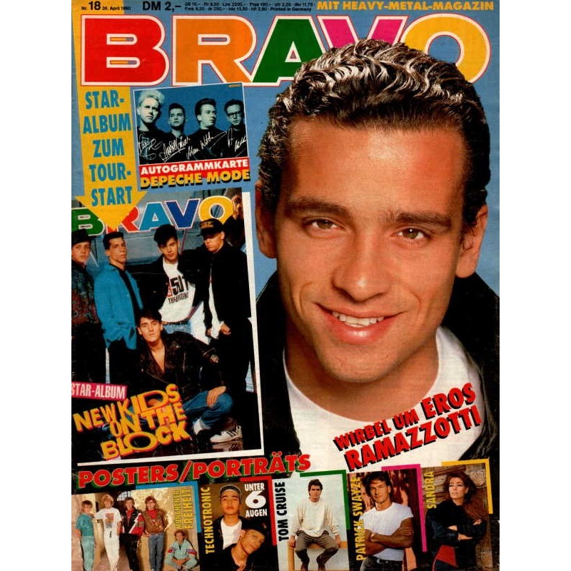 BRAVO Nr.18 / 26 April 1990 - Wirbel um Eros Ramazzotti