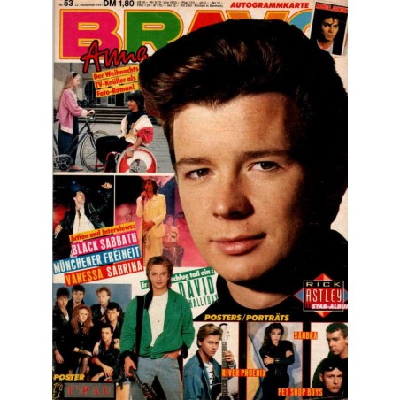 BRAVO Nr.53 / 22 Dezember 1987 - Rick Astley
