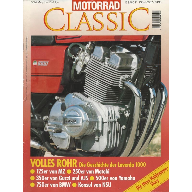 Motorrad Classic 3/94 - Mai/Juni 1994 - Volles Rohr: Die Geschichte der Laverda 1000