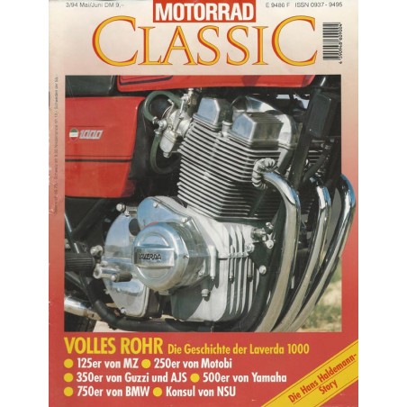 Motorrad Classic 3/94 - Mai/Juni 1994 - Volles Rohr: Die Geschichte der Laverda 1000