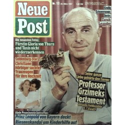 Neue Post Nr.13 / 20 März 1987 - Professor Grzimeks