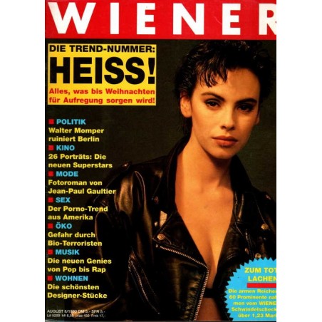 Wiener Heft Nr.8 / August 1990 - Mathilda May