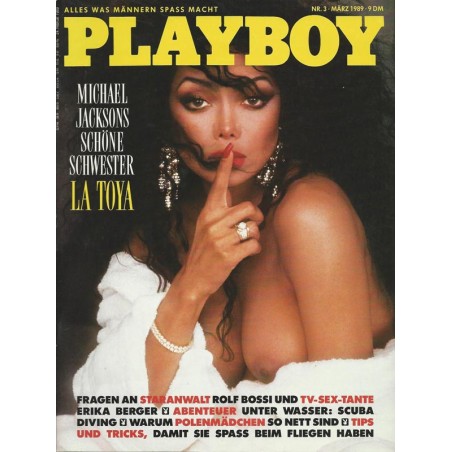 Playboy Nr.3 / März 1989 - La Toya Jackson