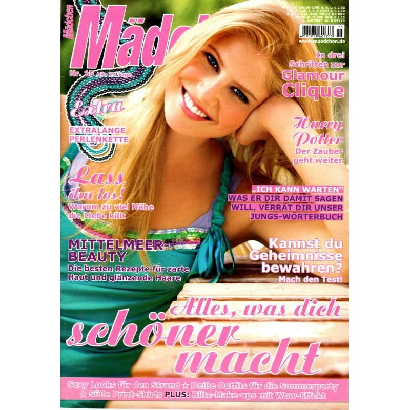 Mädchen Nr.15 / 11 Juli 2007 - Alles, was dich schöner macht