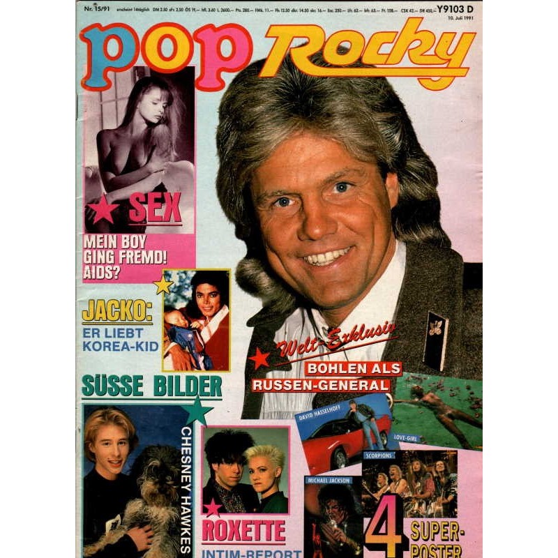 Pop Rocky Nr.15 / 10 Juli 1991 - Dieter Bohlen