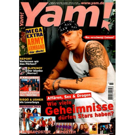 Yam! Nr.33 / 8 August 2001 - Was verschweigt Eminem?