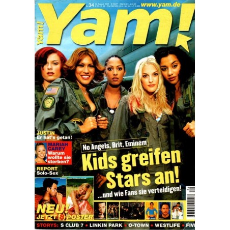 Yam! Nr.34 / 15 August 2001 - No Angels, Brit, Eminem