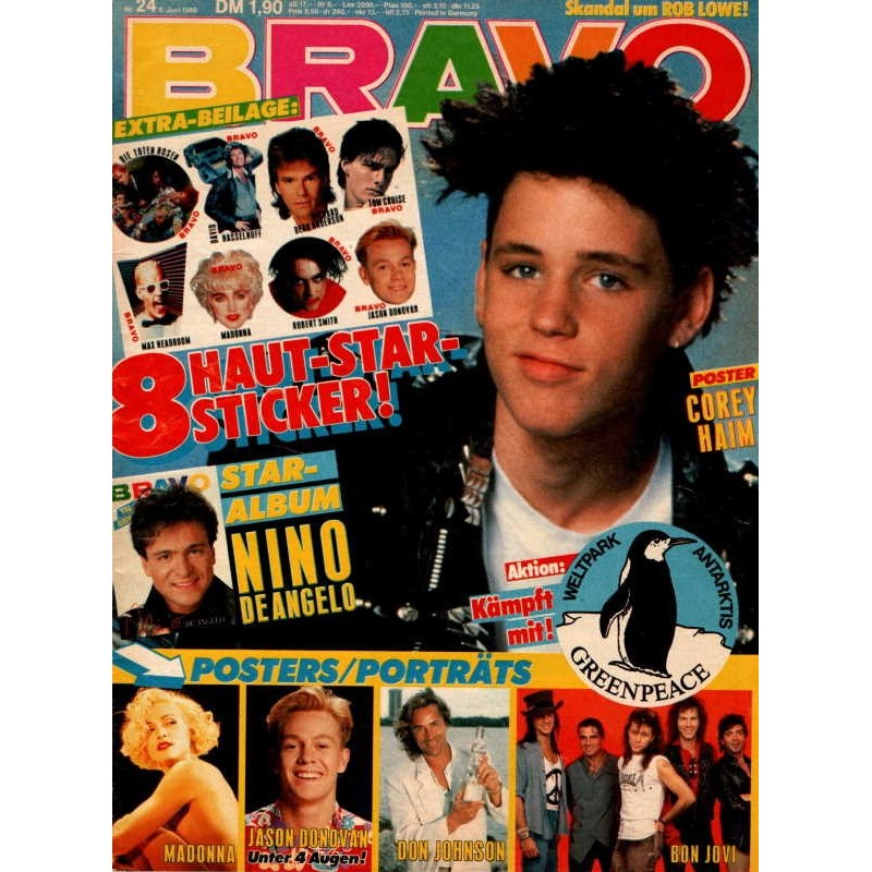 BRAVO Nr.24 / 8 Juni 1989 - Corey Haim