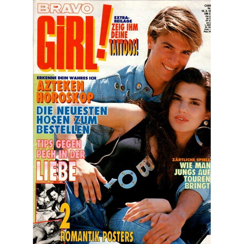 Bravo Girl Nr.18 / 16 August 1989 - Zärtlich Spiele