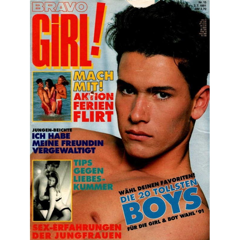 Bravo Girl Nr.15 / 3 Juli 1991 - Die 20 tollsten Boys