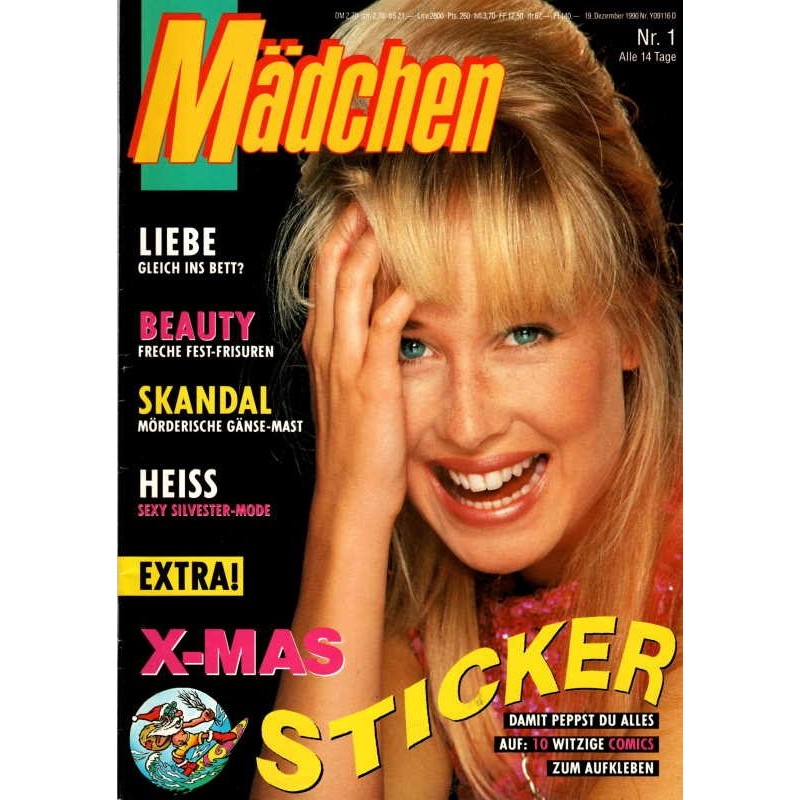 Mädchen Nr.1 / 19 Dezember 1990 - Freche Fest Frisuren