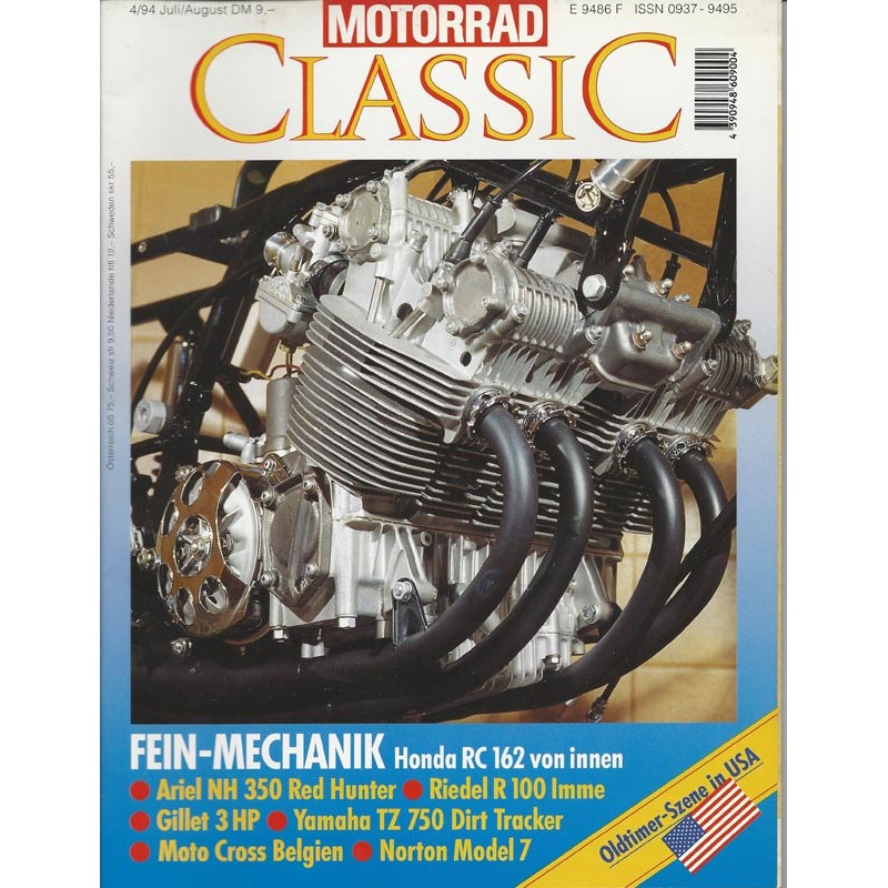 Motorrad Classic 4/94 - Juli/August 1994 - Fein-Mechanik Honda RC 162 von innen