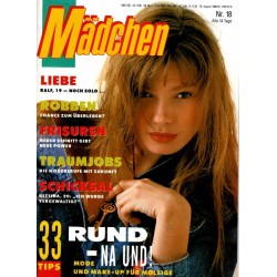 Mädchen Nr.18 / 16 August 1989 - Mode und Make-Up