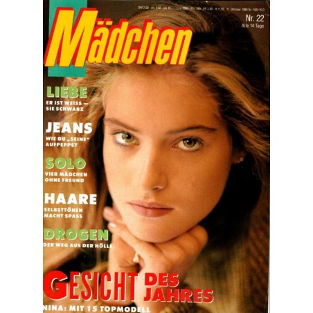 Mädchen Nr.22 / 11 Oktober 1989 - Gesicht des Jahres
