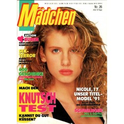 Mädchen Nr.26 / 4 Dezember 1991 - Titelmodel Nicole