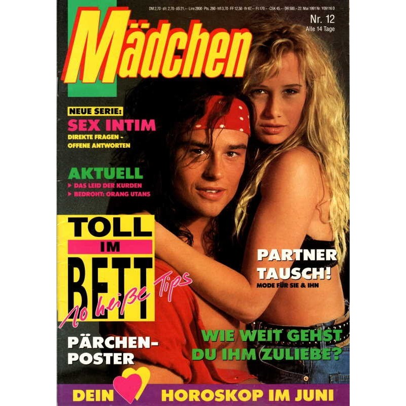 Mädchen Nr.12 / 22 Mai 1991 - Partner Tausch!